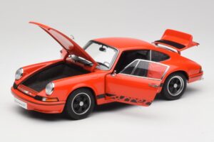 Porsche 911 Carrera RS 2.7 Arancione & Strisce Nere AUTOart 1:18 78054 Pressofusione — immagine 2 di 8