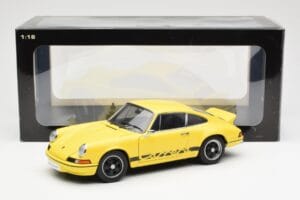 Porsche 911 Carrera RS 2.7 Giallo AUTOart 1:18 78053 Pressofusione — immagine 8 di 8