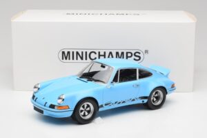 Porsche 911 Carrera RSR Blu & Nero Minichamps 1:18 107065021 Pressofusione — immagine 6 di 6