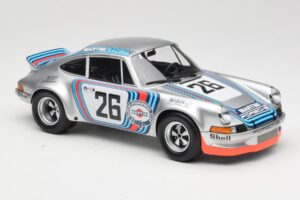 Porsche 911 Carrera RSR Group 4 GT #26 Martini Racing H. Muller / G. van Lennep GT Class Winner 1000 km Dijon 1973 Minichamps — immagine 4 di 6