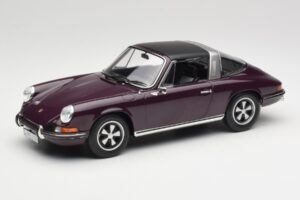 Porsche 911 E Targa Viola Norev 1:18 187644 Pressofusione — immagine 2 di 7