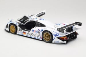 Porsche 911 GT1 #25 Porsche AG U. Alzen / J. Muller / B. Wollek 24 Hours of Le Mans 1998 Maisto 1:18 56052 Pressofusione — immagine 5 di 8