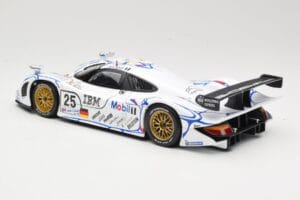 Porsche 911 GT1 #25 Porsche AG U. Alzen / J. Muller / B. Wollek 24 Hours of Le Mans 1998 Maisto 1:18 56052 Pressofusione — immagine 7 di 8