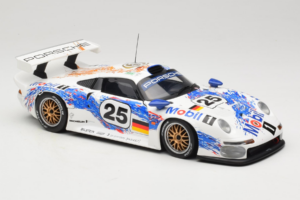 Porsche 911 GT1 #25 H. Stuck / T. Boutsen / B. Wollek 24 Hours of Le Mans 1996 UT Models 1:18 180966625 Pressofusione — immagine 6 di 8