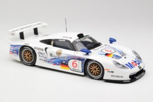 Porsche 911 GT1 #6 T. Boutsen / H-J. Stuck 1997 UT Models 1:18 39720 Pressofusione — immagine 6 di 8