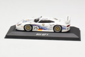 Porsche 911 GT1 #25 Warsteiner 24 Hours of Le Mans 1997 Minichamps 1:43 WAP02003197 Pressofusione