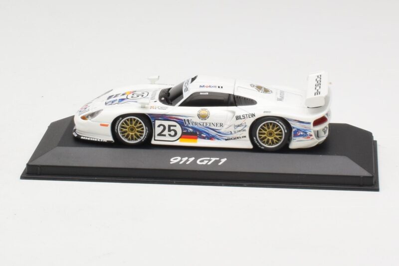 Porsche 911 GT1 #25 Warsteiner 24 Hours of Le Mans 1997 Minichamps 1:43 WAP02003197 Pressofusione
