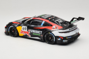 Porsche 911 GT3 Cup 992 #69 K. Rovanpera Zolder GP 2024 IXO 1:18 18RMC226 Pressofusione — immagine 5 di 6
