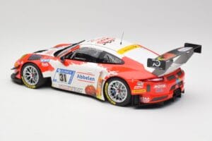 Porsche 911 GT3 R #31 Frikadelli Racing N. Siedler / M. Seefried 24 Hours Nürburgring 2018 Minichamps 1:18 153186931 Pressofu — immagine 5 di 6