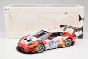 Porsche 911 GT3 R #31 Frikadelli Racing N. Siedler / M. Seefried 24 Hours Nürburgring 2018 Minichamps 1:18 153186931 Pressofu — immagine 6 di 6