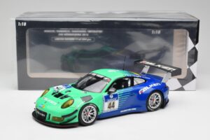 Porsche 911 GT3 R #44 Falken Motorsport W. Henzler / P. Dumbreck NBR 2016 Minichamps 1:18 155166044 Pressofusione — immagine 6 di 6