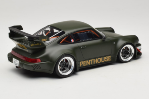 Porsche 911 RWB Penthouse Kaki Green GT Spirit 1:18 GT559 Resina — immagine 2 di 6