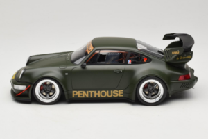Porsche 911 RWB Penthouse Kaki Green GT Spirit 1:18 GT559 Resina — immagine 3 di 6