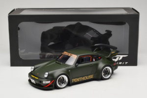 Porsche 911 RWB Penthouse Kaki Green GT Spirit 1:18 GT559 Resina — immagine 6 di 6