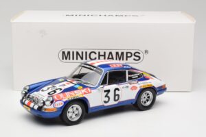 Porsche 911 S #36 B. Waldegard / C. Cheneviere 24 Hours of Le Mans 1971 Minichamps 1:18 107716836 Resina — immagine 6 di 6