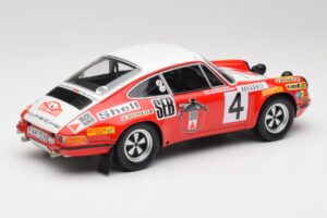 Porsche 911 S #4 G. Larrousse / M. Perramond 2nd Place Rally Monte Carlo 1972 Minichamps 1:18 107726804 Resina — immagine 2 di 6