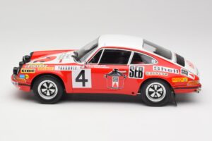 Porsche 911 S #4 G. Larrousse / M. Perramond 2nd Place Rally Monte Carlo 1972 Minichamps 1:18 107726804 Resina — immagine 3 di 6