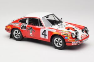 Porsche 911 S #4 G. Larrousse / M. Perramond 2nd Place Rally Monte Carlo 1972 Minichamps 1:18 107726804 Resina — immagine 4 di 6