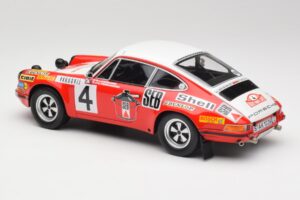 Porsche 911 S #4 G. Larrousse / M. Perramond 2nd Place Rally Monte Carlo 1972 Minichamps 1:18 107726804 Resina — immagine 5 di 6