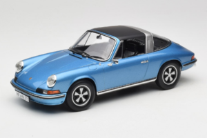 Porsche 911 S Targa Blue Metallic Norev 1:18 187646 Pressofusione — immagine 2 di 8