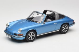 Porsche 911 S Targa Blue Metallic Norev 1:18 187646 Pressofusione