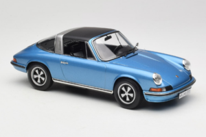 Porsche 911 S Targa Blue Metallic Norev 1:18 187646 Pressofusione — immagine 5 di 8