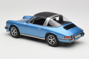 Porsche 911 S Targa Blue Metallic Norev 1:18 187646 Pressofusione — immagine 7 di 8