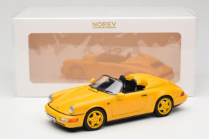 Porsche 911 964 Speedster Speed Yellow Norev 1:18 187130 Pressofusione — immagine 8 di 8