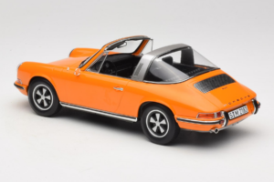 Porsche 911 T Targa Arancione Norev 1:18 187220 Pressofusione — immagine 7 di 8