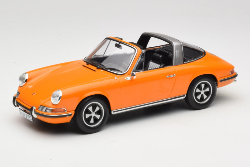Porsche 911 T Targa Arancione Norev 1:18 187220 Pressofusione