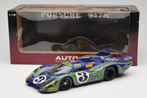 Porsche 917 LH #3 Hippie 2nd Place 24 Hours of Le Mans 1970 AUTOart 1:18 87075-R1 Pressofusione — immagine 8 di 8