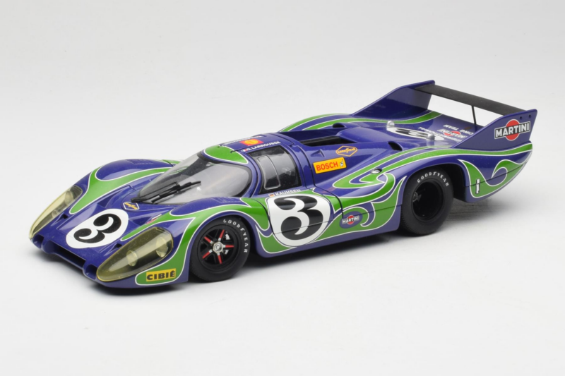 Porsche 917 LH #3 Hippie 2nd Place 24 Hours of Le Mans 1970 AUTOart 1:18 87075-R1 Pressofusione