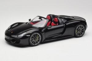 Porsche 918 Spyder Basalto Nero Metallizzato Minichamps 1:18 110062431 Pressofusione