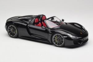 Porsche 918 Spyder Basalto Nero Metallizzato Minichamps 1:18 110062431 Pressofusione — immagine 6 di 8
