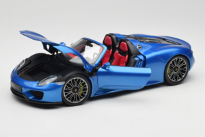 Porsche 918 Spyder Blue Metallic Minichamps 1:18 110062432 Pressofusione — immagine 2 di 8