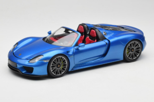 Porsche 918 Spyder Blue Metallic Minichamps 1:18 110062432 Pressofusione
