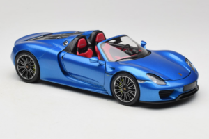 Porsche 918 Spyder Blue Metallic Minichamps 1:18 110062432 Pressofusione — immagine 6 di 8