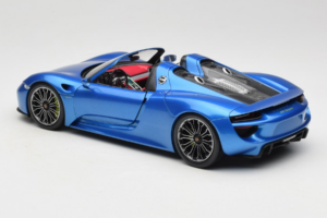 Porsche 918 Spyder Blue Metallic Minichamps 1:18 110062432 Pressofusione — immagine 7 di 8