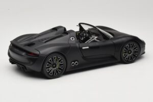 Porsche 918 Spyder Matte Black Minichamps 1:18 110060031 Pressofusione — immagine 3 di 8