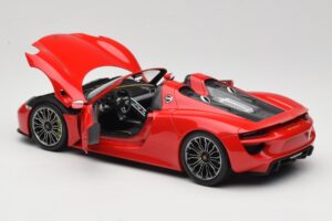 Porsche 918 Spyder Rosso Minichamps 1:18 110062435 Pressofusione — immagine 5 di 8