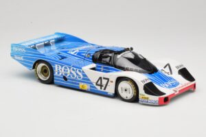 Porsche 956L #47 Hugo Boss V. Merl / H. Grohs / A. Plankenhorn 24 Hours of Le Mans 1984 Minichamps 1:18 183846947 Pressofusio — immagine 6 di 8