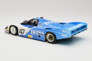 Porsche 956L #47 Hugo Boss V. Merl / H. Grohs / A. Plankenhorn 24 Hours of Le Mans 1984 Minichamps 1:18 183846947 Pressofusio — immagine 7 di 8