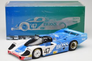 Porsche 956L #47 Hugo Boss V. Merl / H. Grohs / A. Plankenhorn 24 Hours of Le Mans 1984 Minichamps 1:18 183846947 Pressofusio — immagine 8 di 8