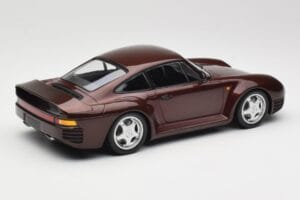 Porsche 959 Dark Red Metallic Minichamps 1:18 155066204 Pressofusione — immagine 2 di 6