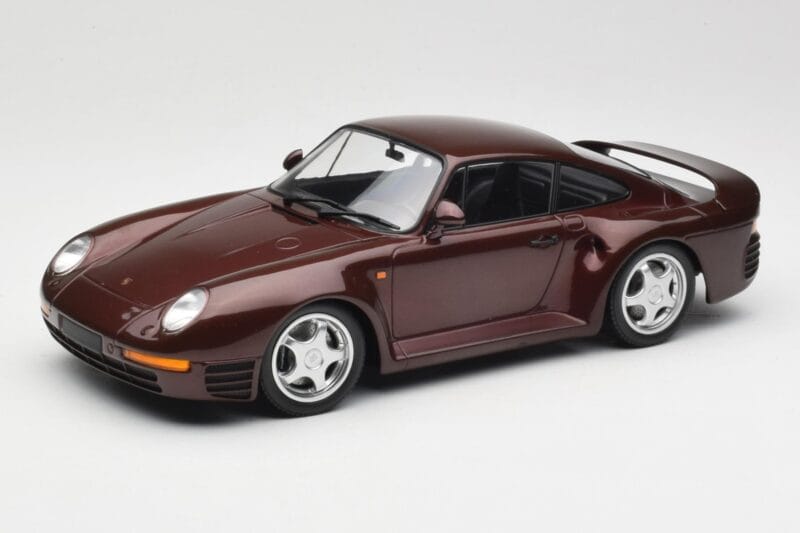 Porsche 959 Dark Red Metallic Minichamps 1:18 155066204 Pressofusione