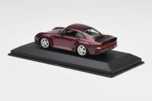 Porsche 959 Dark Red Metallic Minichamps 1:43 400062525 Pressofusione — immagine 3 di 4