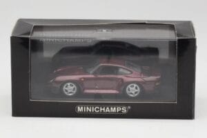 Porsche 959 Dark Red Metallic Minichamps 1:43 400062525 Pressofusione — immagine 4 di 4