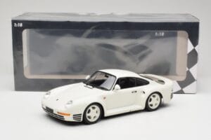 Porsche 959 Grand Prix White Minichamps 1:18 155066202 Pressofusione — immagine 6 di 6