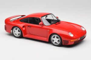 Porsche 959 Guards Rosso Minichamps 1:18 155066200 Pressofusione — immagine 4 di 6
