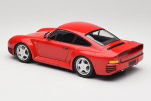 Porsche 959 Guards Rosso Minichamps 1:18 155066200 Pressofusione — immagine 5 di 6